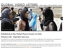Tablet Screenshot of globalvideoletters.org